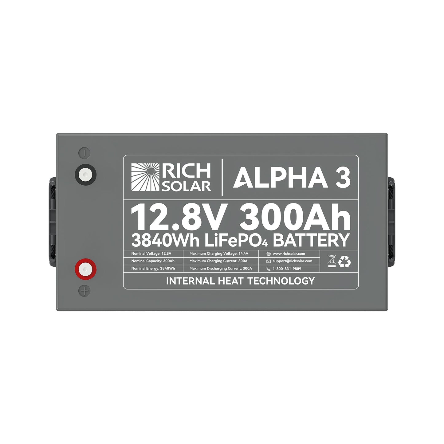 RICH SOLAR ALPHA 3 12V 300Ah LiFePO4 Battery product image 5