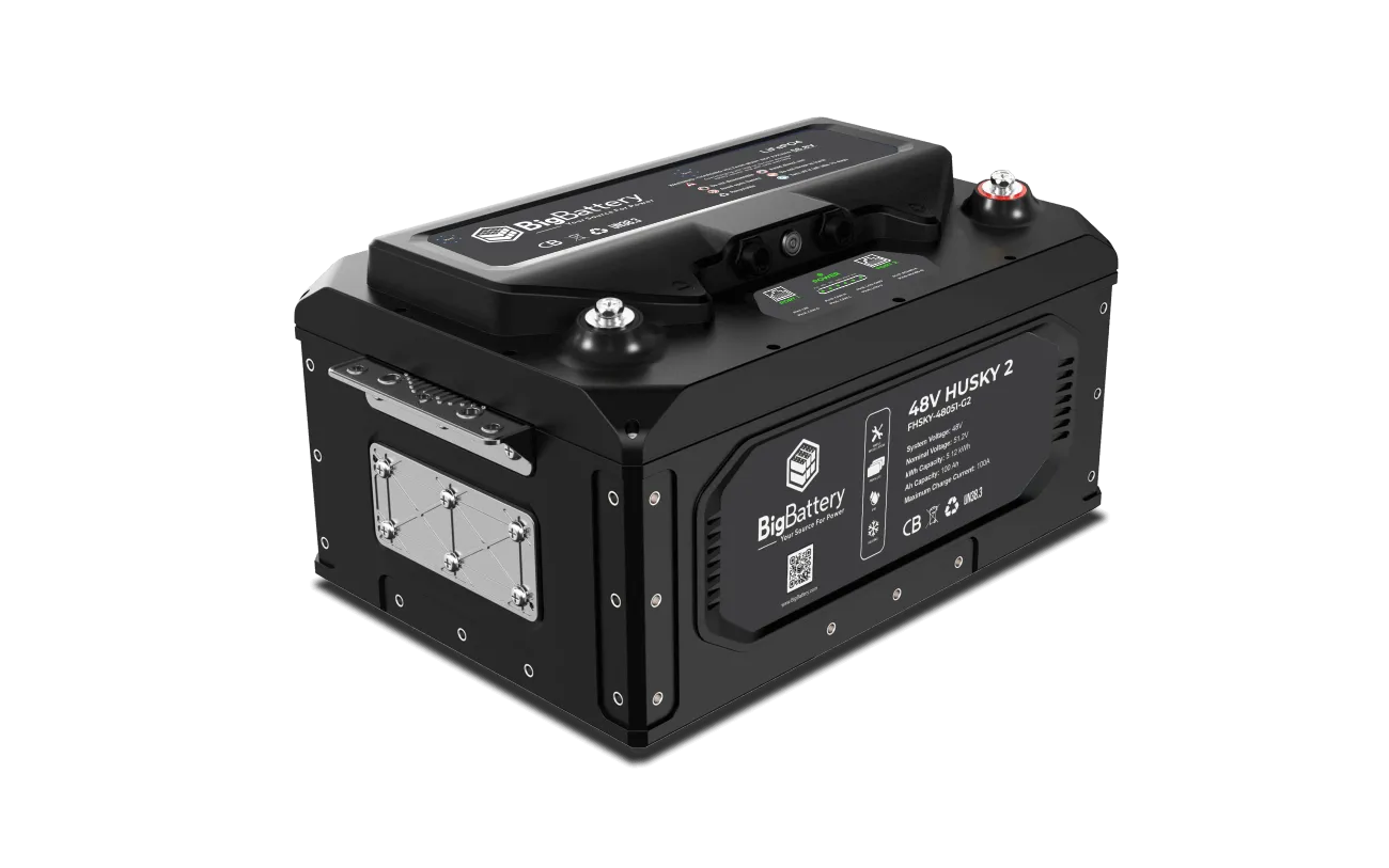 BigBattery HUSKY 2 PWR 48V 100Ah 5.12kWh Battery — battery product view