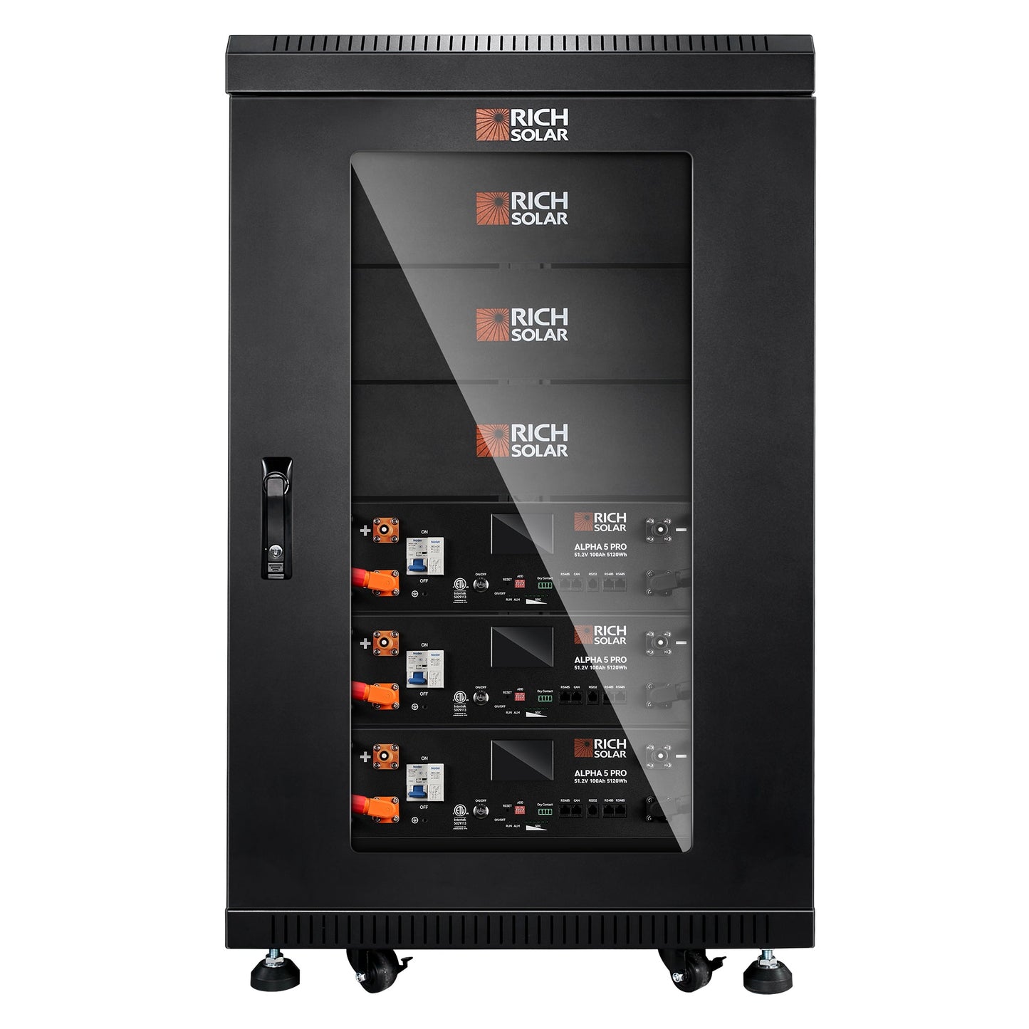 RICH SOLAR Battery Server Rack for ALPHA 5 PRO 6-Slot Enclosed Battery Cabinet product image 11