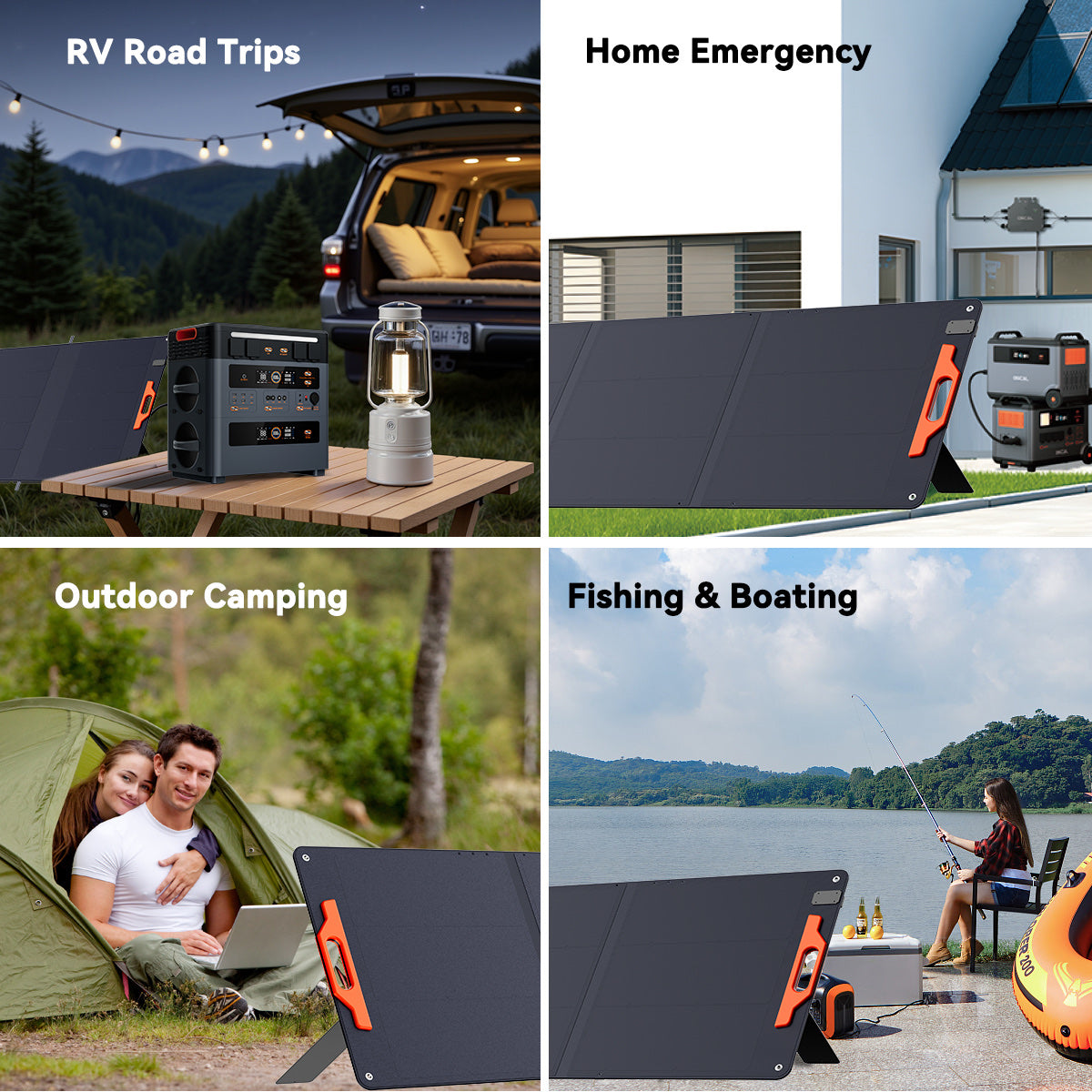OSCAL PM200 SE portable solar panel use cases for travel and backup power