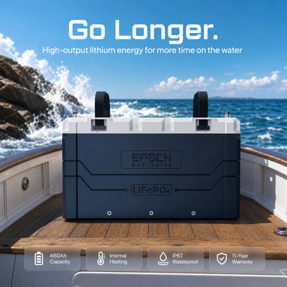 Epoch C12460A lithium marine house battery range creative