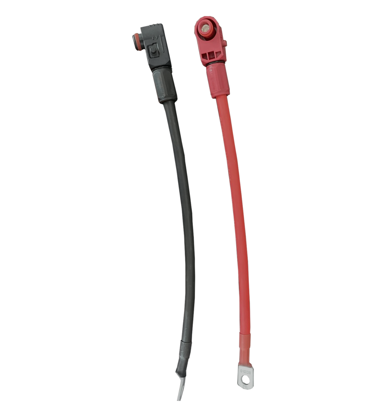 RUiXU S30 red-and-black 4 AWG 30 cm battery cable set