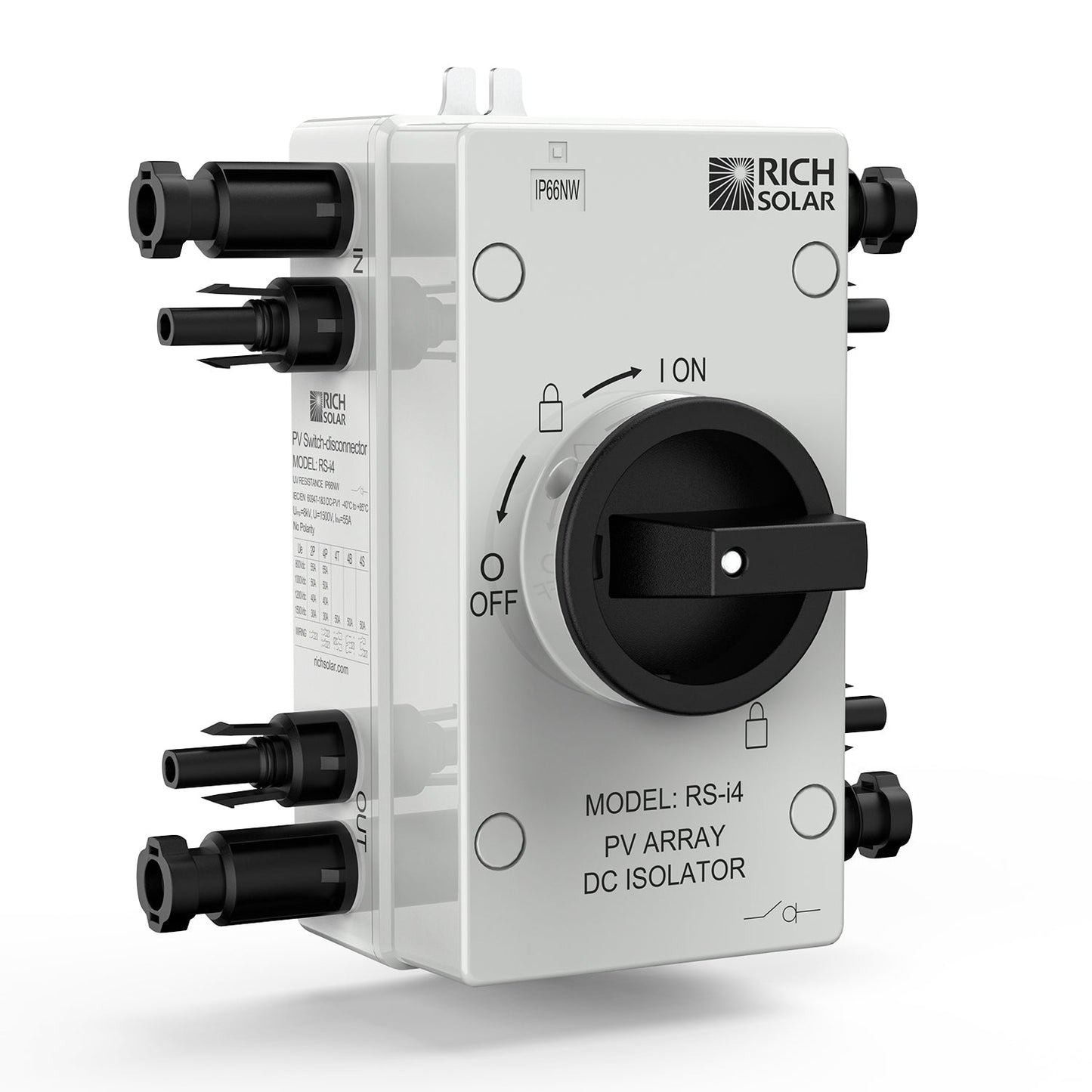 RICH SOLAR Solar PV DC Quick Disconnect Switch Solar Array DC Quick Disconnect Switch product image 1