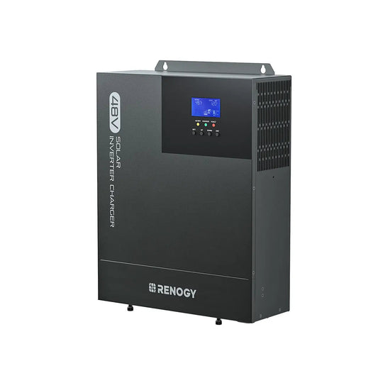 Renogy 48V 3500W solar inverter charger, angled front product view