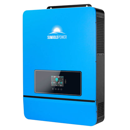 SunGoldPower SPH10048P 10kW 48V split-phase off-grid inverter, front view