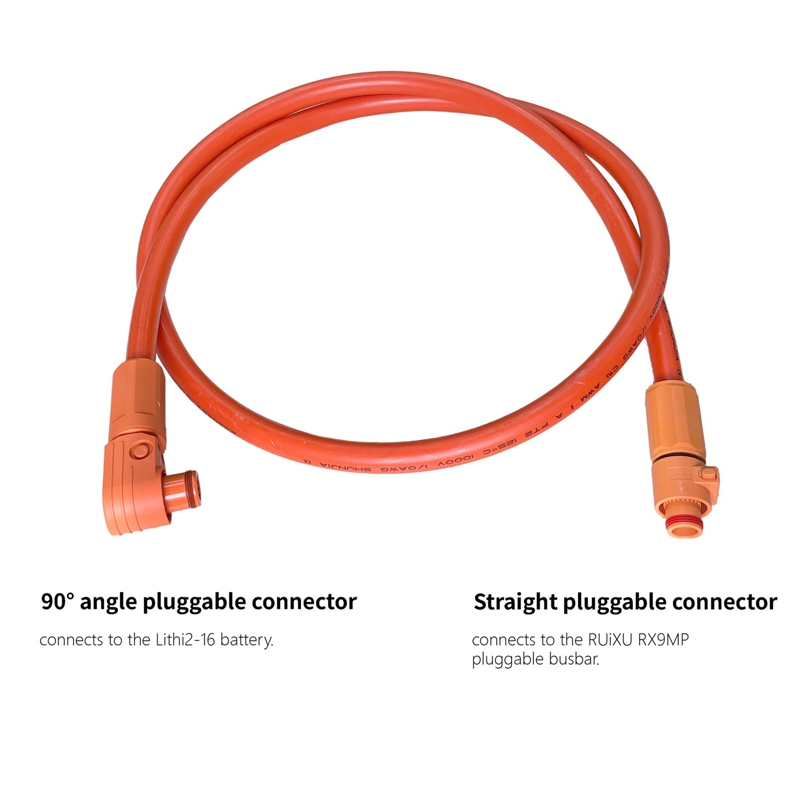 RUiXU PP200 cable connector detail for the RX9MP busbar