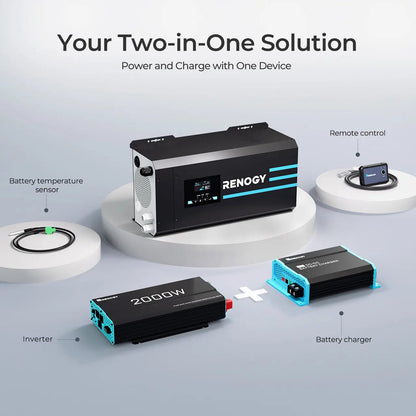Renogy inverter and battery charger functions combined in one unit