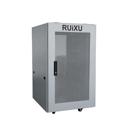 RUiXU RX6075100 6-slot battery cabinet front and side photo