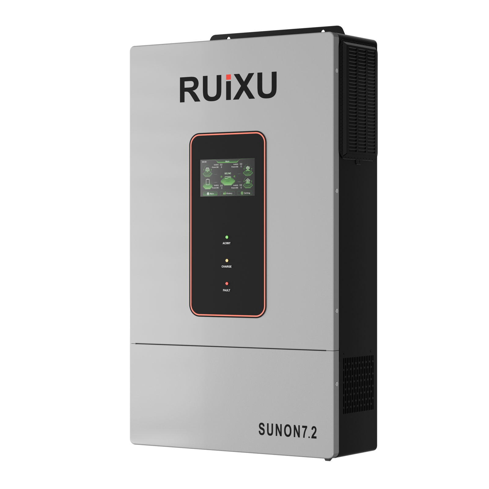 RUiXU SUNON7.2 7.2kW inverter right three-quarter view