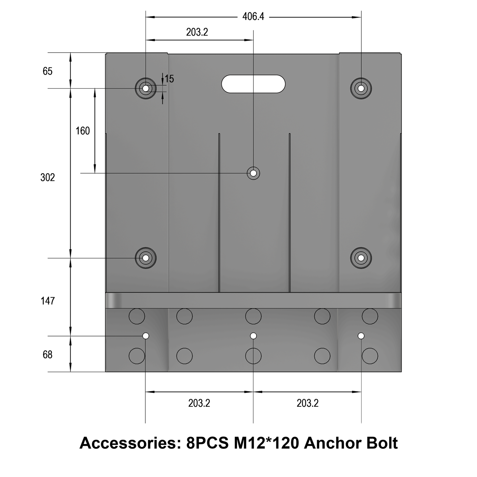 RUiXU RX-WMB wall bracket rear mounting plate