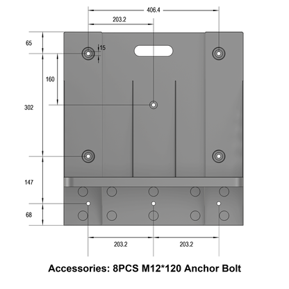 RUiXU RX-WMB wall bracket rear mounting plate