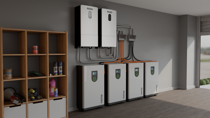 RUiXU PP200 cable application in a multi-battery system rendering