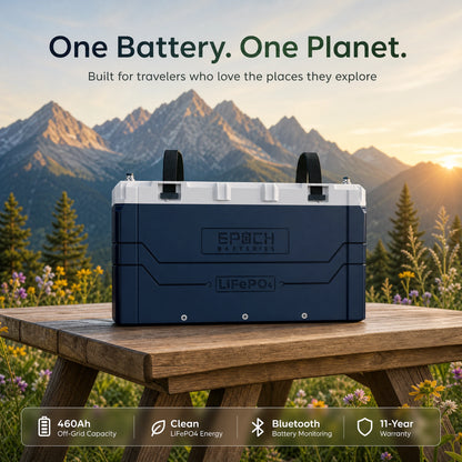 Epoch C12460A long-life LiFePO4 battery sustainability creative