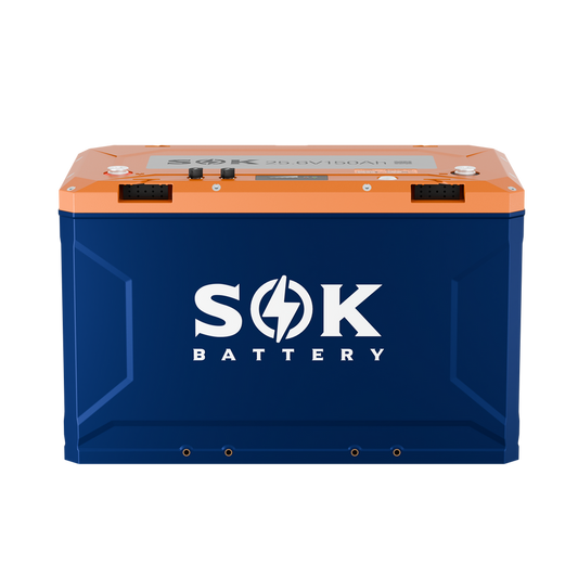 SOK Battery SK24V150PH 24V 150Ah Victron compatible LiFePO4 battery in rugged PC+ABS housing