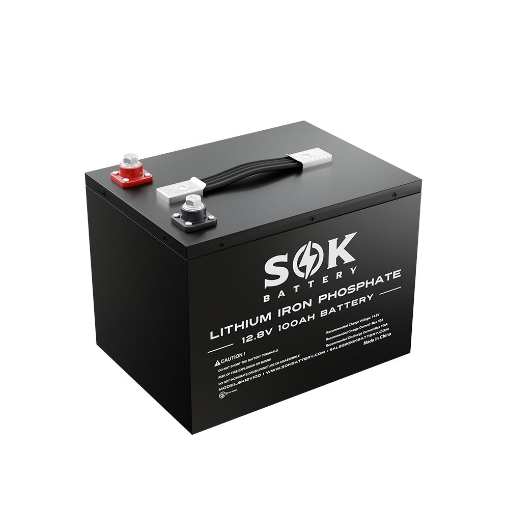 SOK SK12V100H 12V 100Ah heated Bluetooth LiFePO4 battery