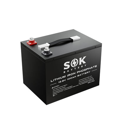 SOK SK12V100H 12V 100Ah heated Bluetooth LiFePO4 battery