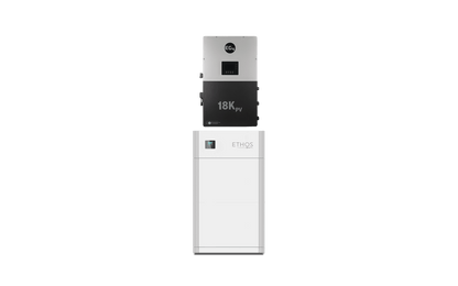 BigBattery ETHOS 20.48kWh Grid-Tied Battery & Inverter Kit — 4 ETHOS Batteries + 1 EG4 18kPV Hybrid Inverter — included components layout