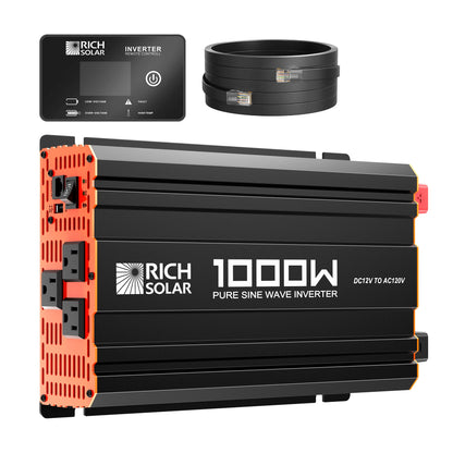 RICH SOLAR NOVA PURE 1K 1000W (1kW) 12V Industrial Pure Sine Wave Inverter product image 2