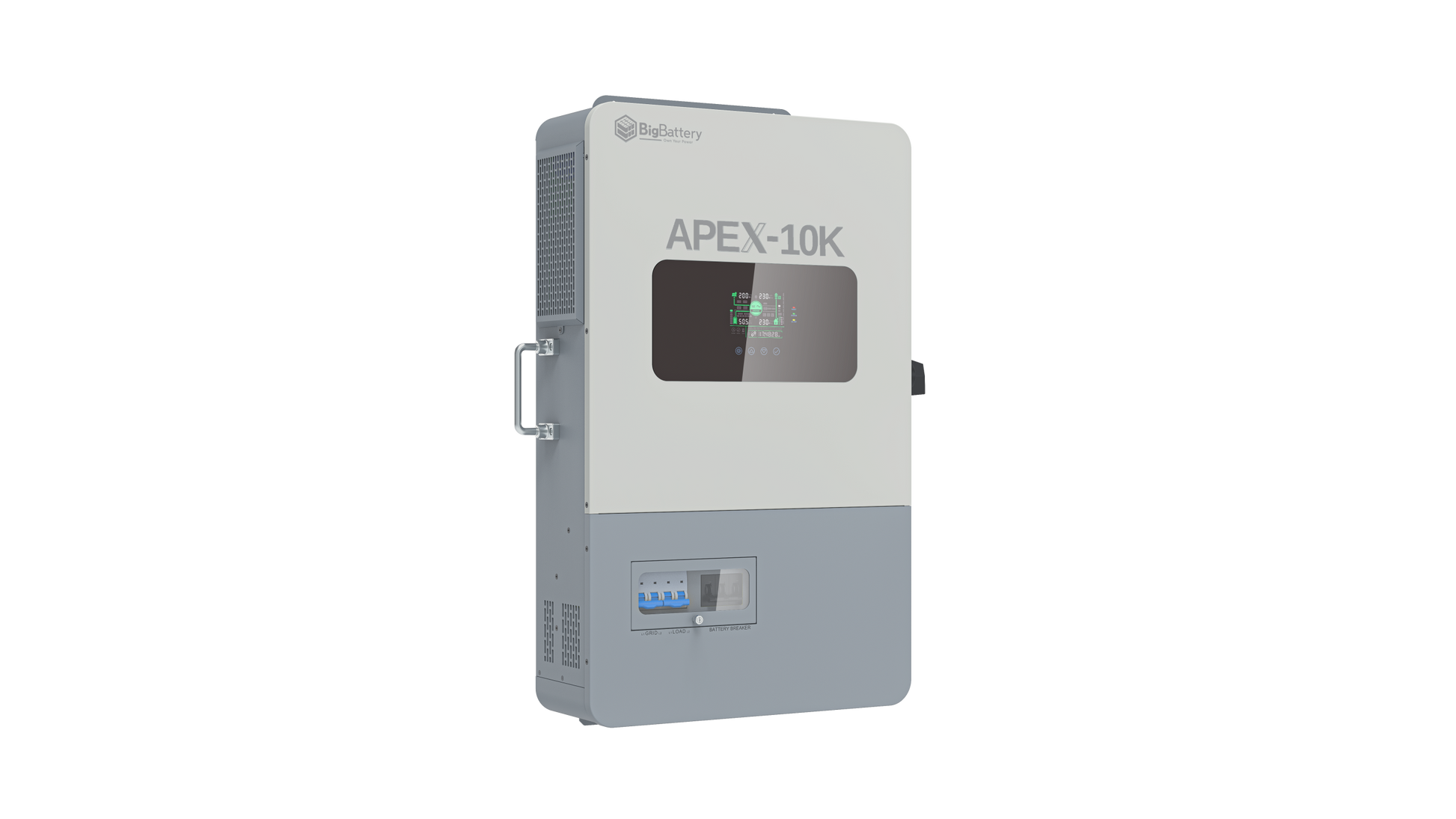 BigBattery NEXUS 42.9kWh Off-Grid Battery & Inverter Kit — 3 NEXUS Batteries + 1 APEX-10K Split-Phase Inverter — product detail view