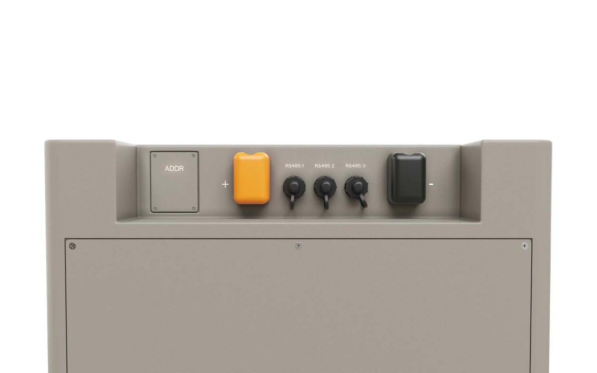 BigBattery NEXUS 2 battery — terminal and communication ports; single component detail