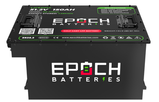 Epoch 48V 150Ah Golf Cart Battery Complete Kit - LiFePO4