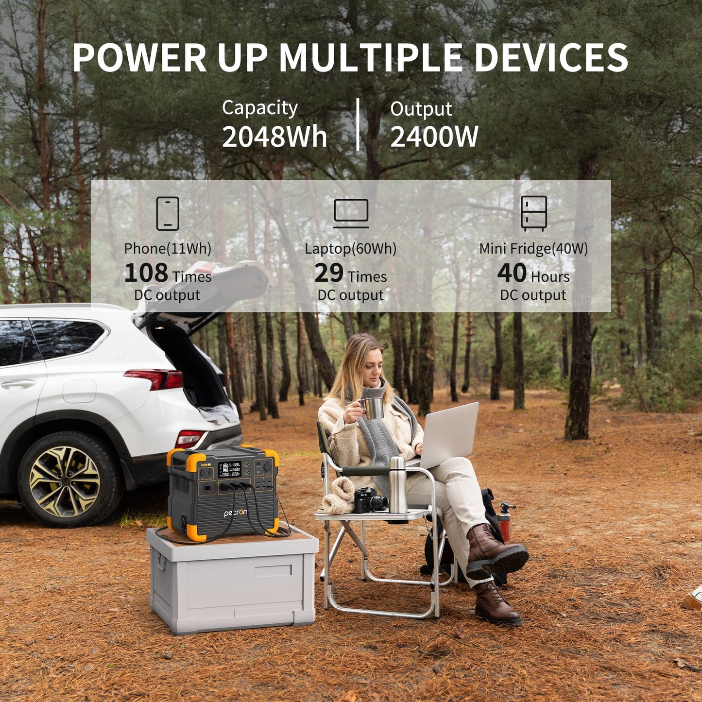 PECRON E2400LFP appliance power examples