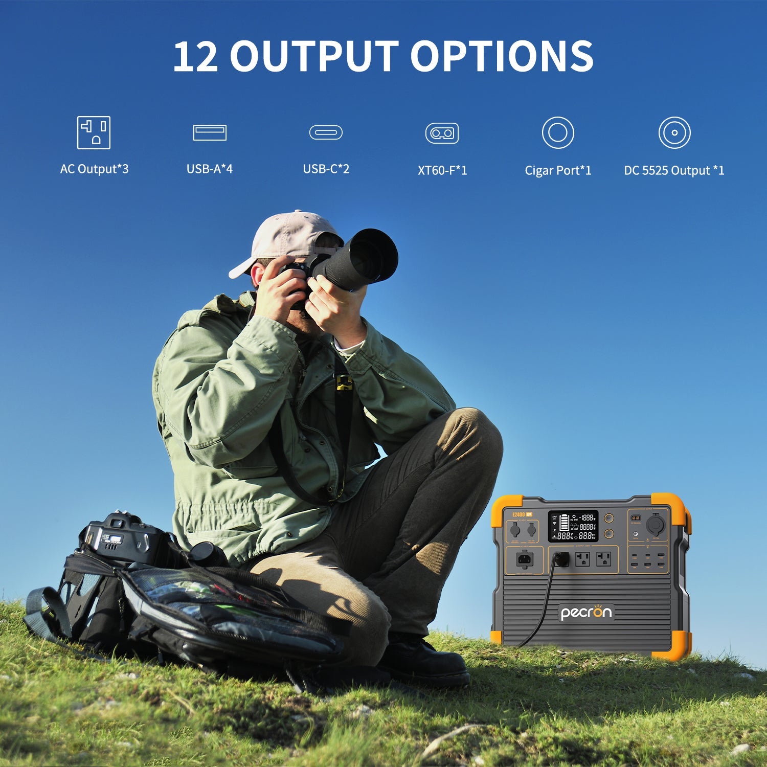 PECRON E2400LFP output ports
