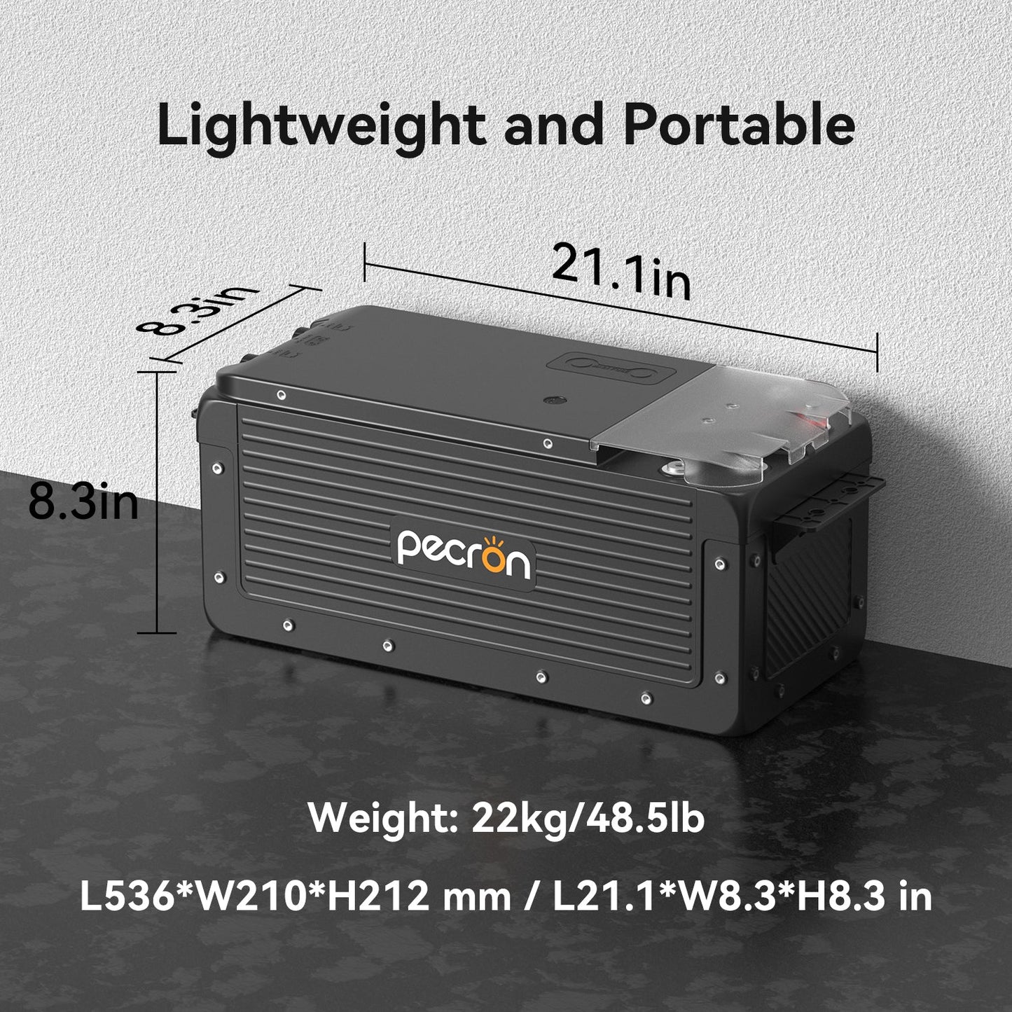 PECRON WB12200 dimensions and weight