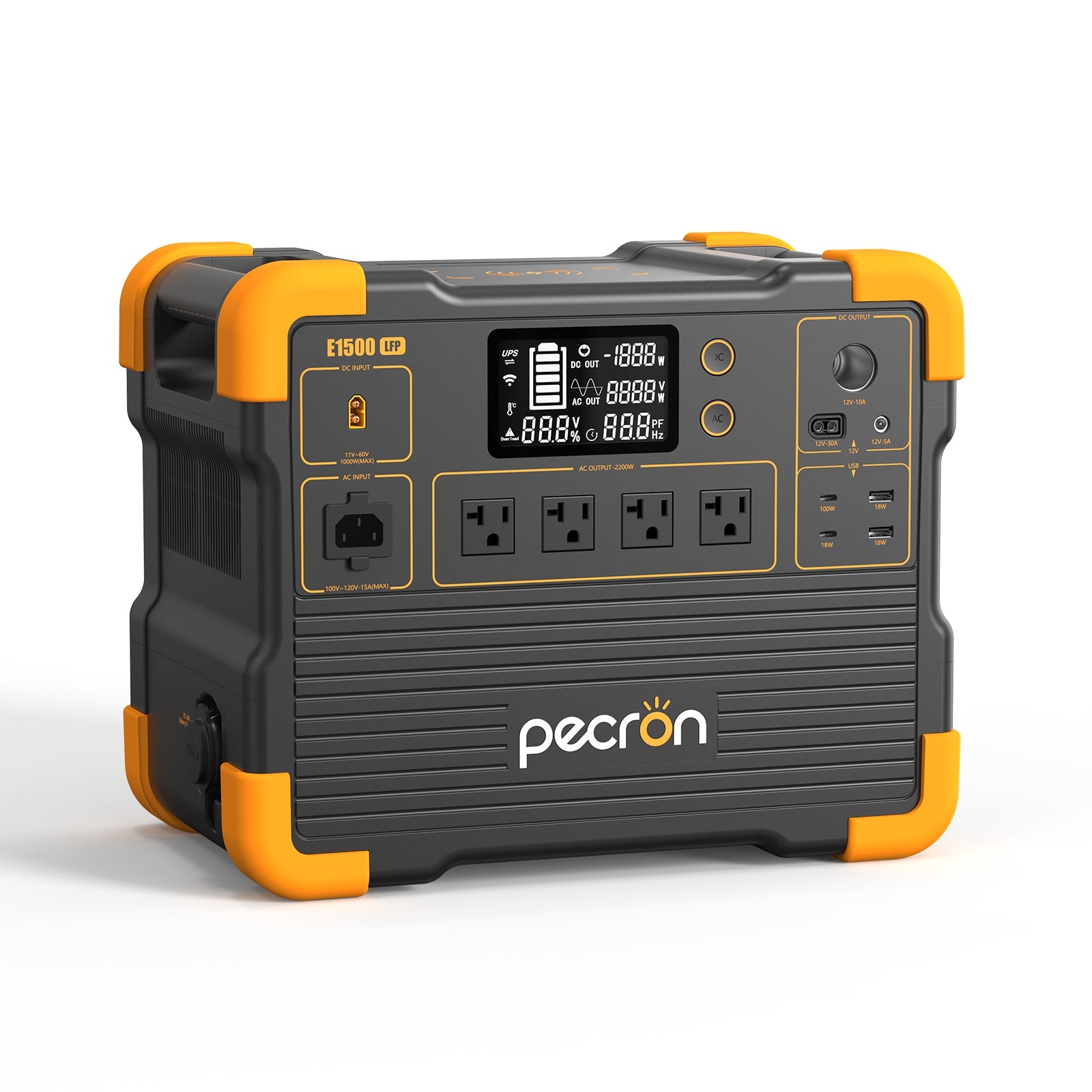 PECRON E1500LFP front three-quarter view