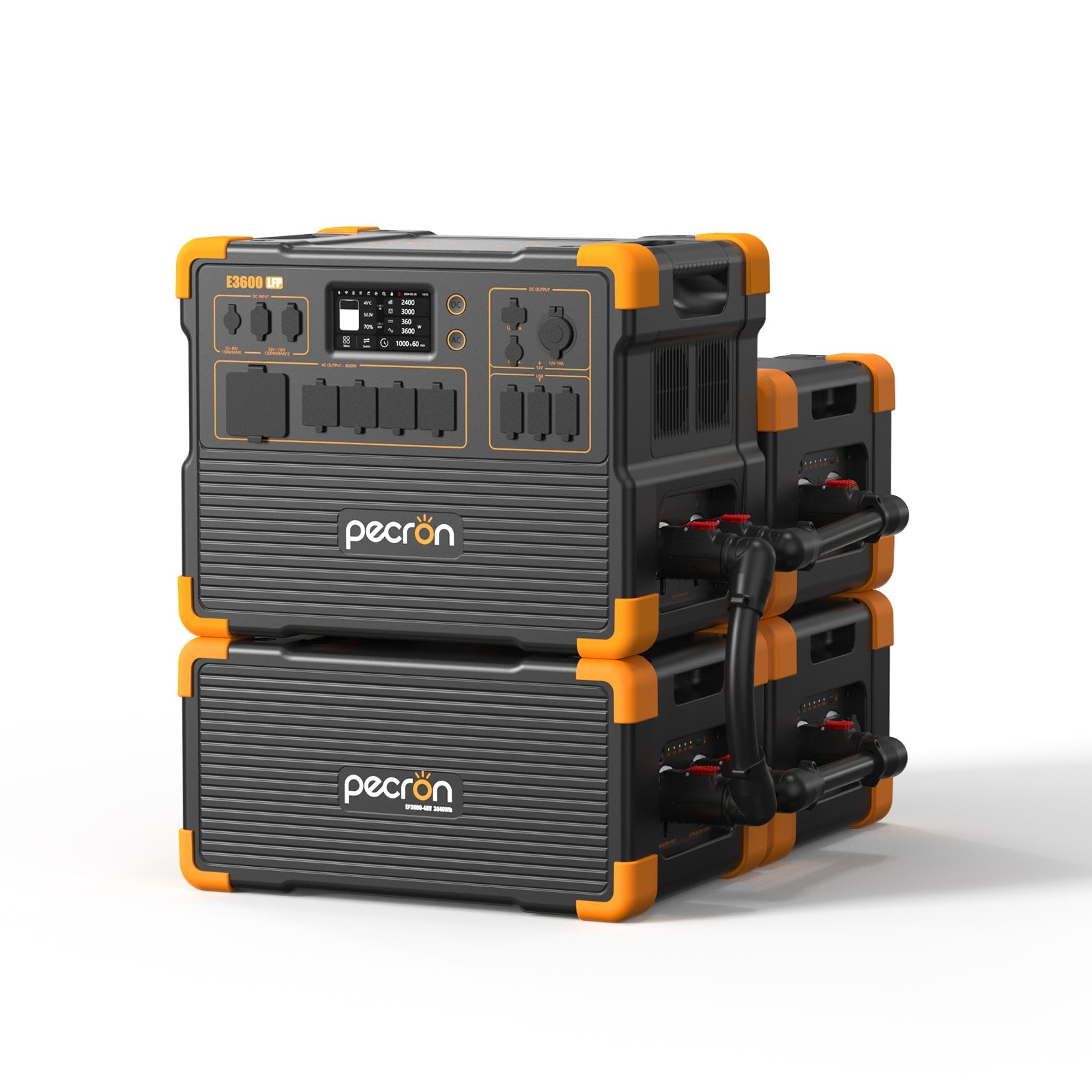 PECRON E3600LFP power station + 3× ep3800-48v configuration