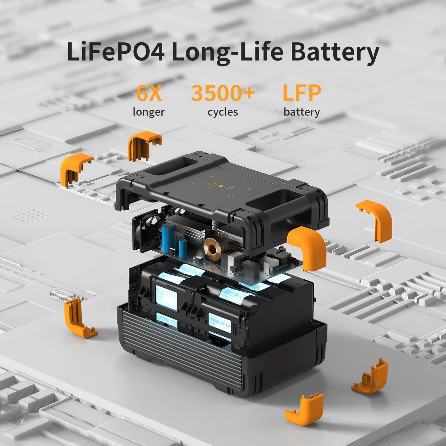 PECRON E1500LFP LiFePO4 battery construction