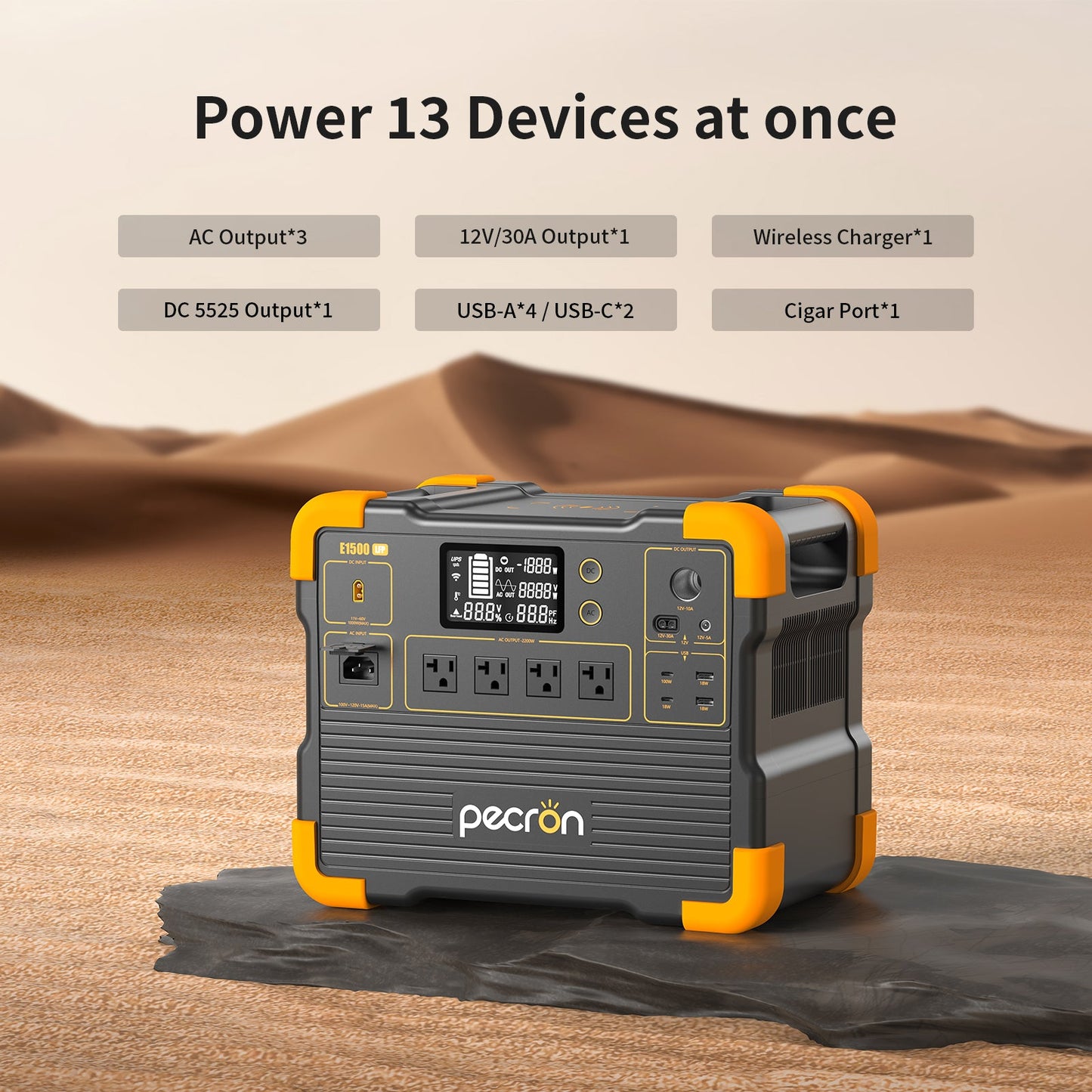 PECRON E1500LFP output ports