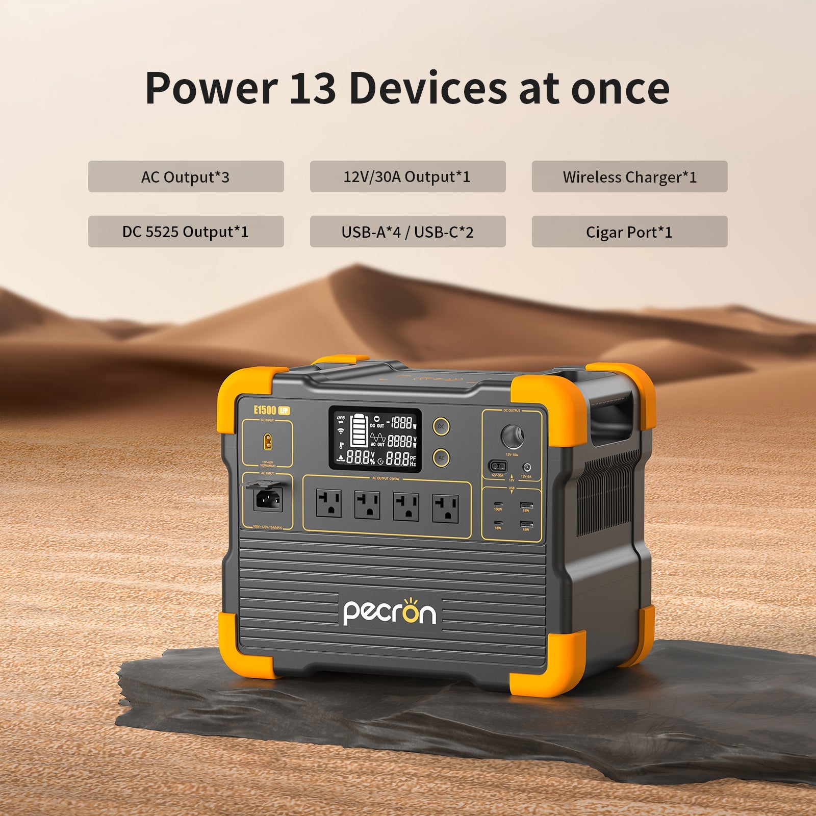 PECRON E1500LFP output ports