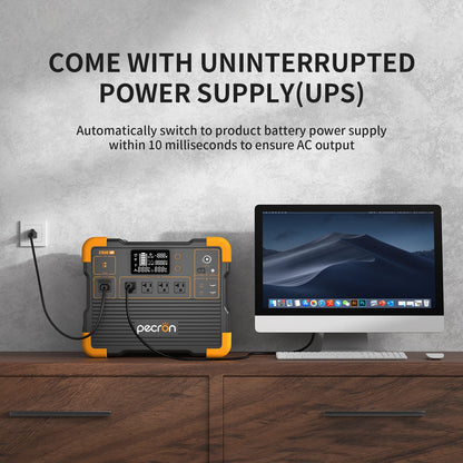 PECRON E1500LFP UPS backup operation