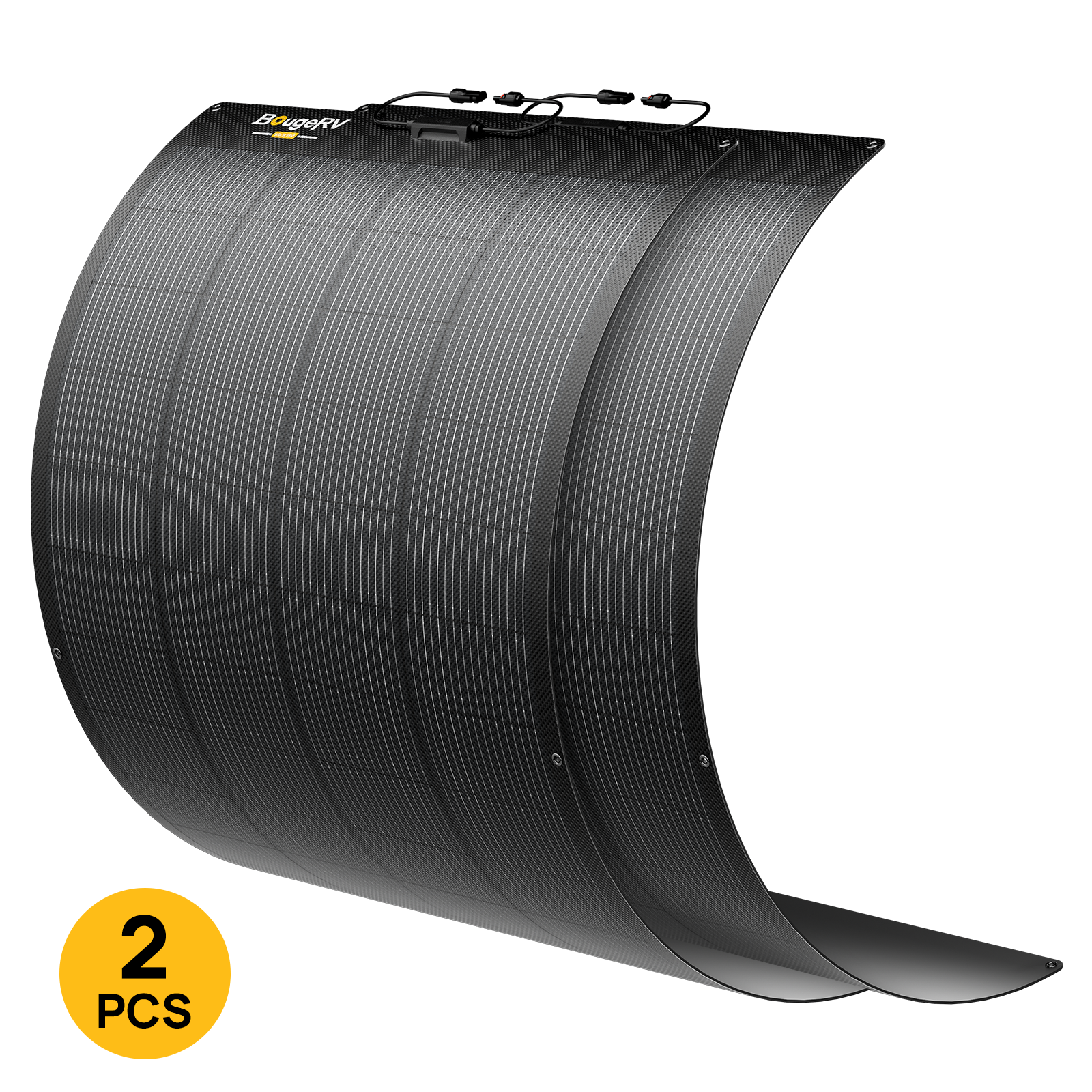 2PCs BougeRV Arch PRO flexible solar panels
