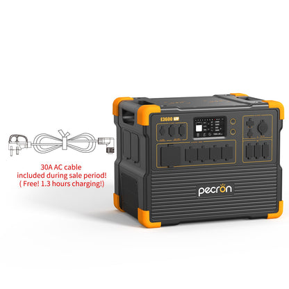 PECRON E3600LFP 30 amp AC charging connection