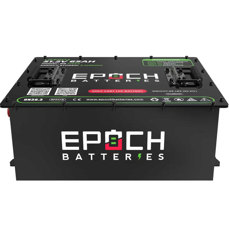 Epoch 48V 65Ah Golf Cart Battery Complete Kit - LiFePO4