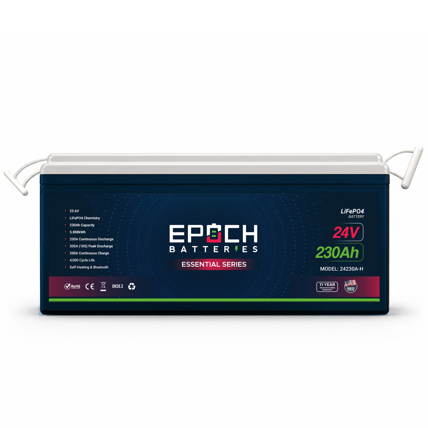 Epoch 24V 230Ah Essential Series LiFePO4 Battery (5.89kWh)
