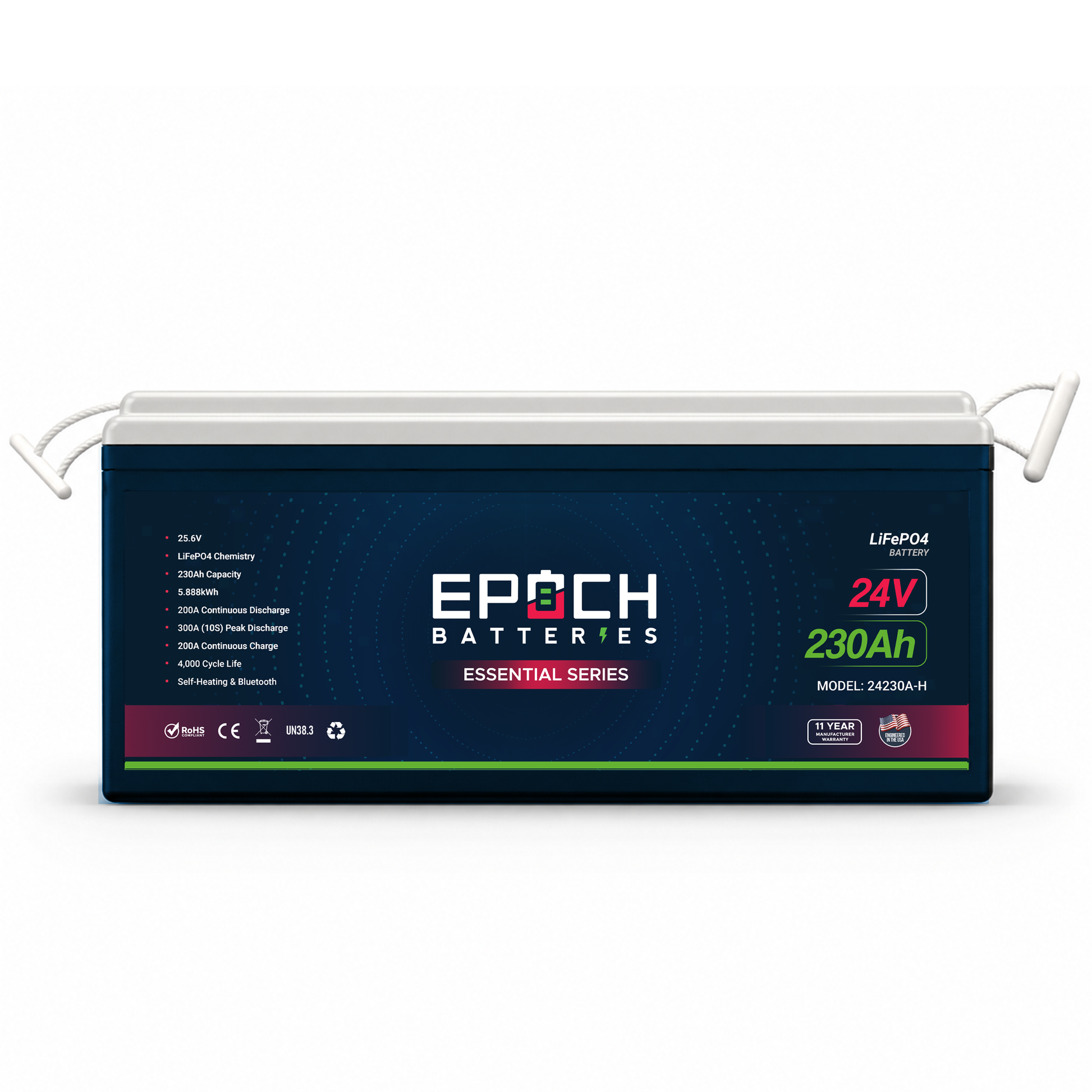 Epoch 24V 230Ah Essential Series LiFePO4 Battery (5.89kWh)