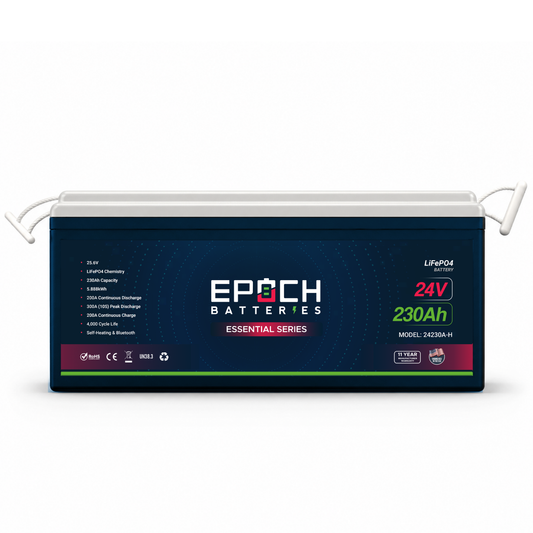 Epoch 24V 230Ah Essential Series LiFePO4 Battery (5.89kWh)