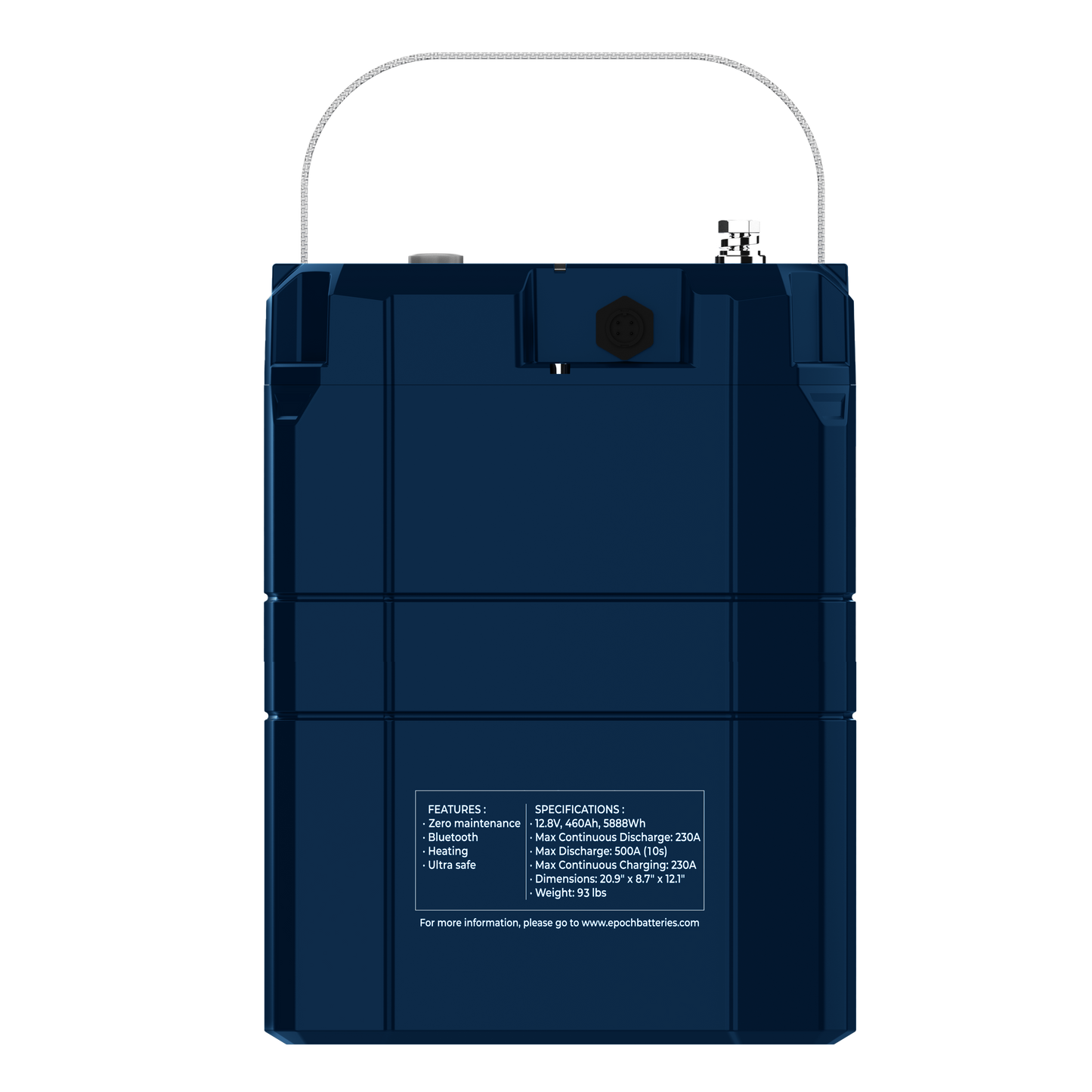 Epoch 48V 100Ah V2-T Elite Series LiFePO4 Battery (5.12kWh) - official product image 6