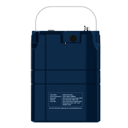 Epoch 48V 100Ah V2-T Elite Series LiFePO4 Battery (5.12kWh) - official product image 6