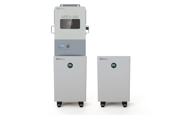 BigBattery NEXUS 28.6kWh Off-Grid Battery & Inverter Kit — 2 NEXUS Batteries + 1 APEX-10K Split-Phase Inverter