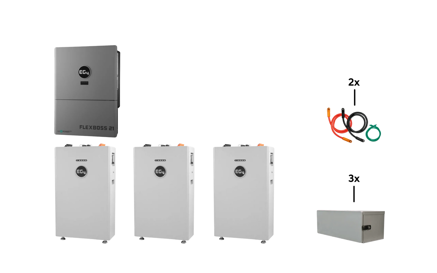 EG4 WallMount AW 48kWh + FlexBOSS21 Kit — complete kit product view