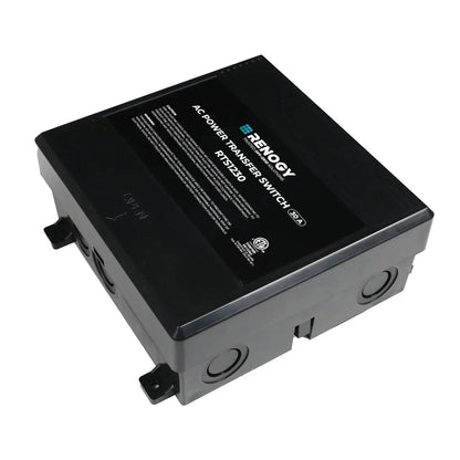 Renogy 30A automatic transfer switch shown from an alternate angle