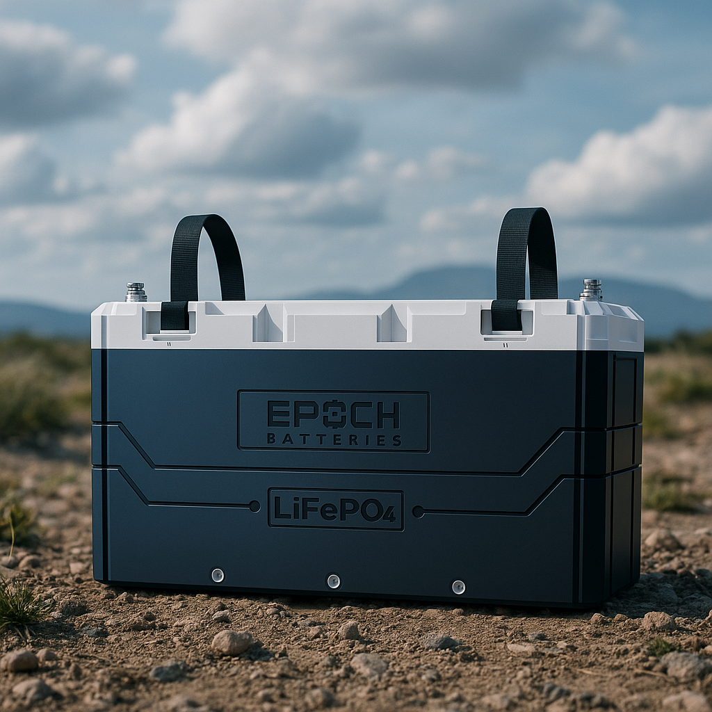 Epoch C12460A 12V 460Ah LiFePO4 battery outdoor application