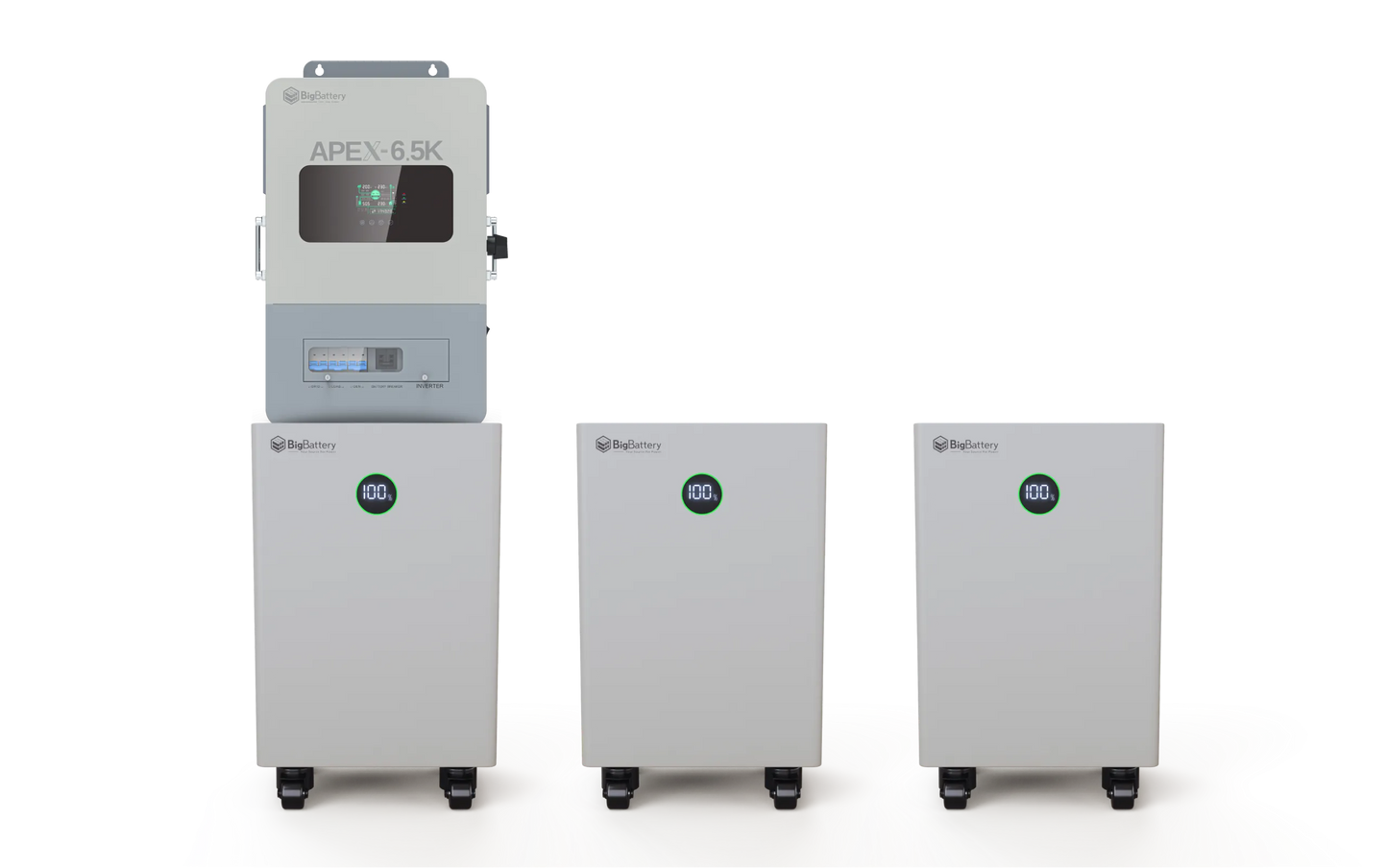 BigBattery NEXUS 42.9kWh + APEX-6.5K Kit — complete kit product view