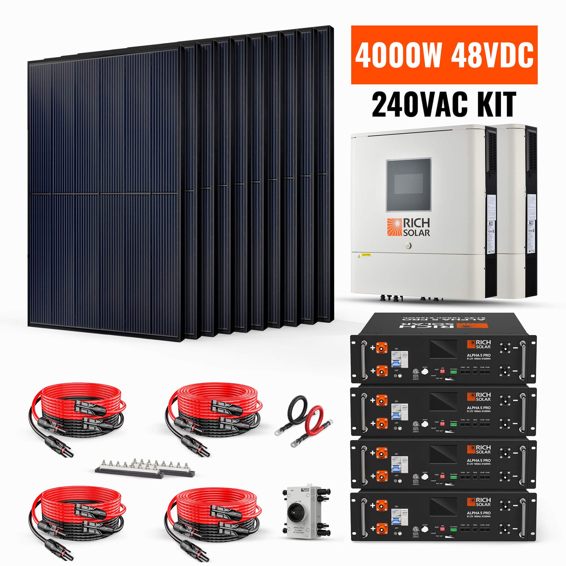 RICH SOLAR 4000W 48VDC-240VAC Solar Kit product image 2