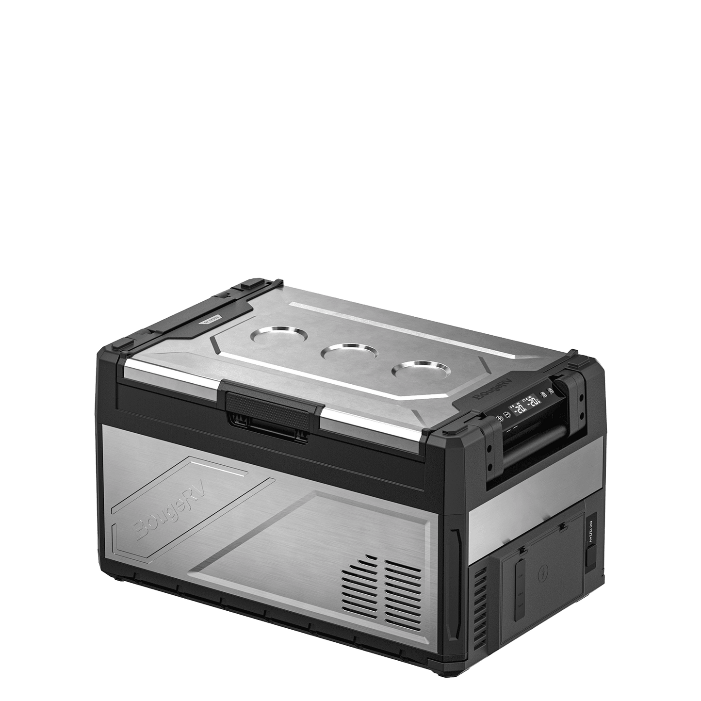 BougeRV Rocky V3.0 41QT dual-zone car fridge, closed front-right view