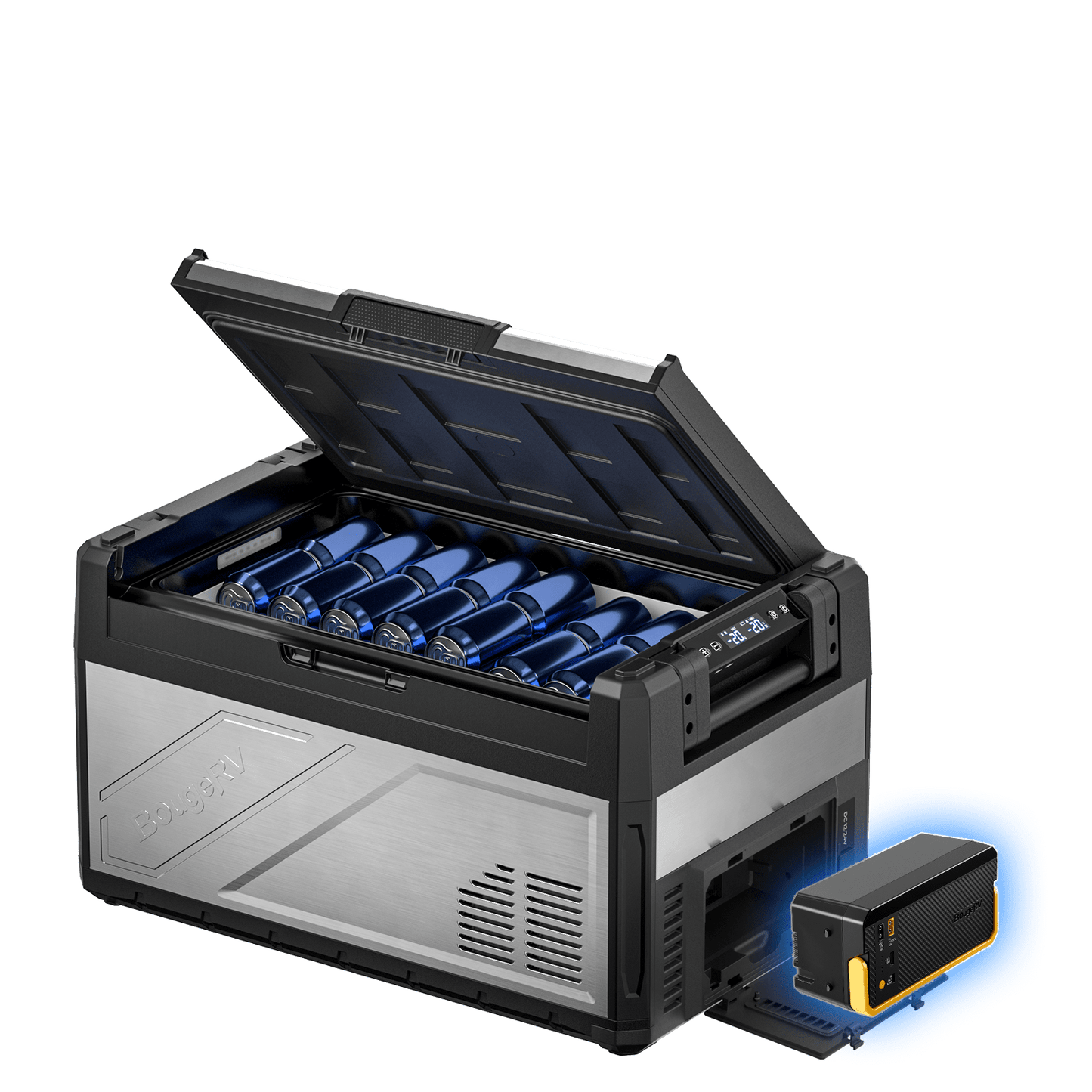 BougeRV New Rocky V3.0 41QT Dual Zone 12V Car Fridge — image 1